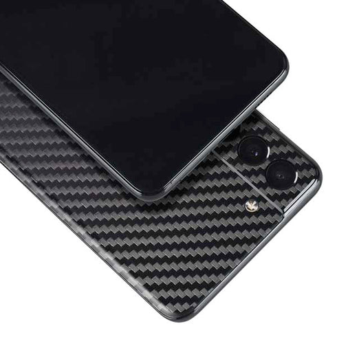 Black Carbon Fiber Specialty Texture Material Galaxy S21 Plus 5G Skin